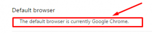 Google chrome browser settings