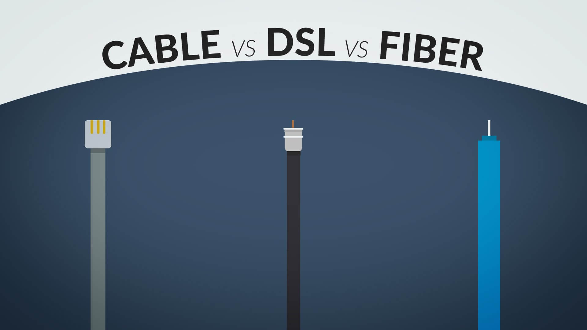 DSL vs Cable vs Fiber Optics vs Satellite Internet