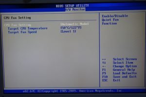 Check CPU temperature bios