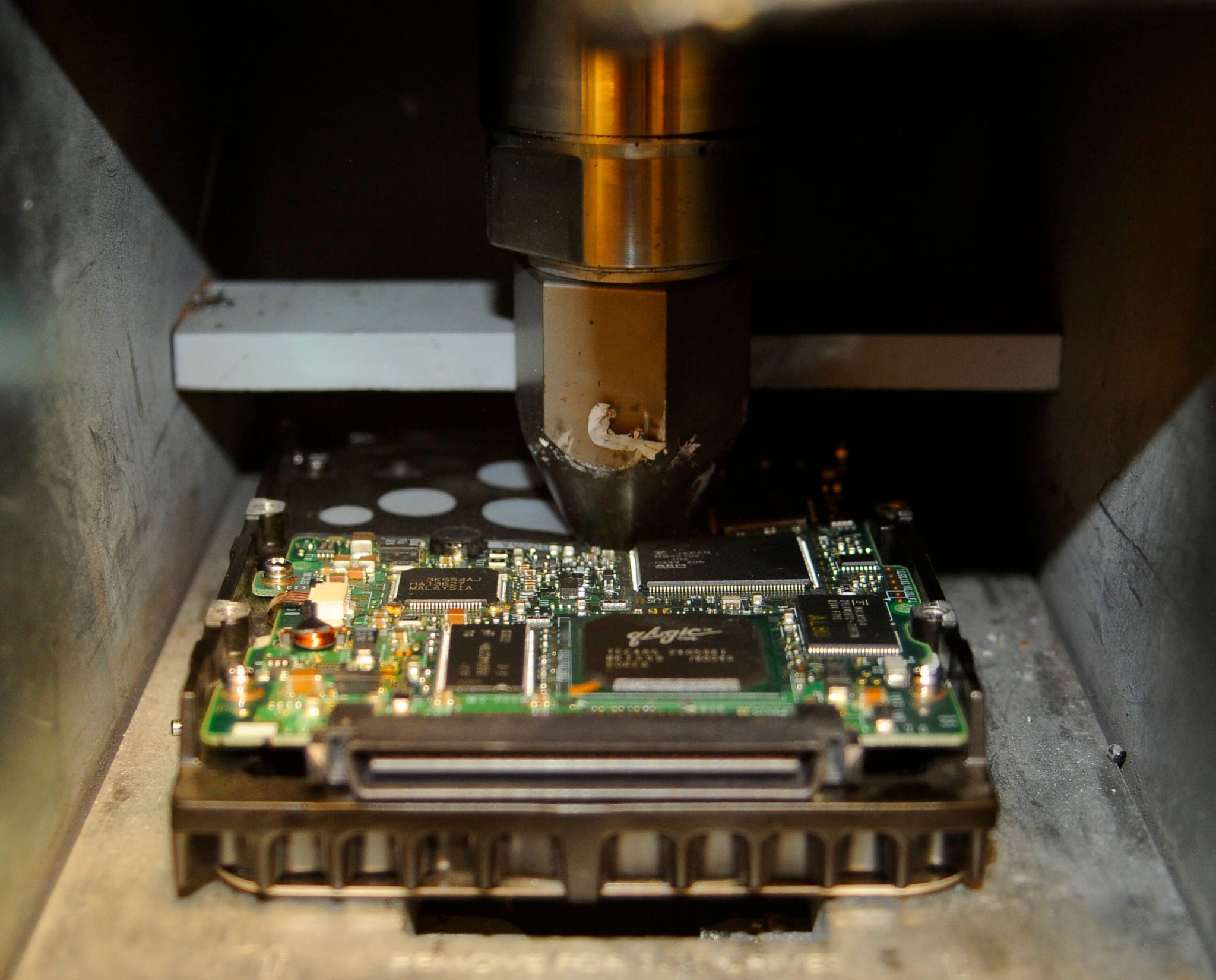 how to physically destroy a computer hard drive